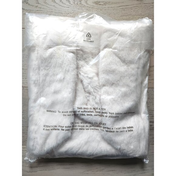 NEW Victoria's Secret Faux Fur Tote & Cozy Fleece Blanket Set - Picture 5 of 9